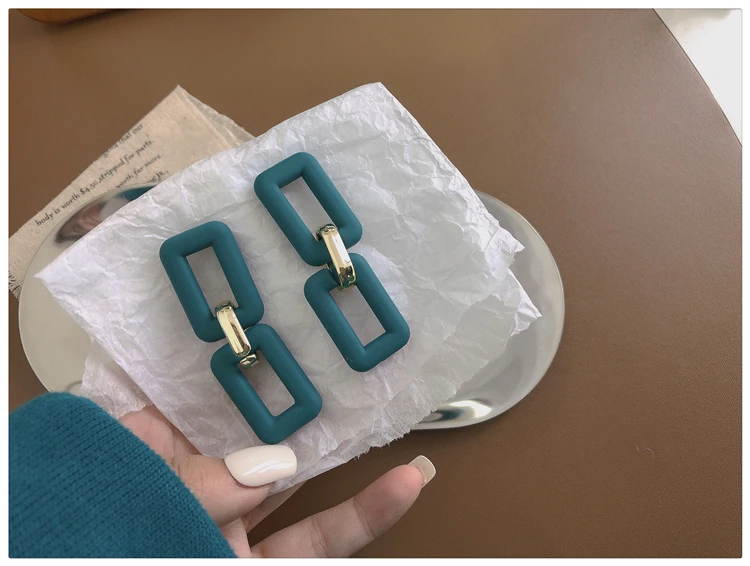 WYBU Super Beautiful Lake Blue Earrings Ins Popular Earrings for Women 2021 New Design Ear Drop Jewelry