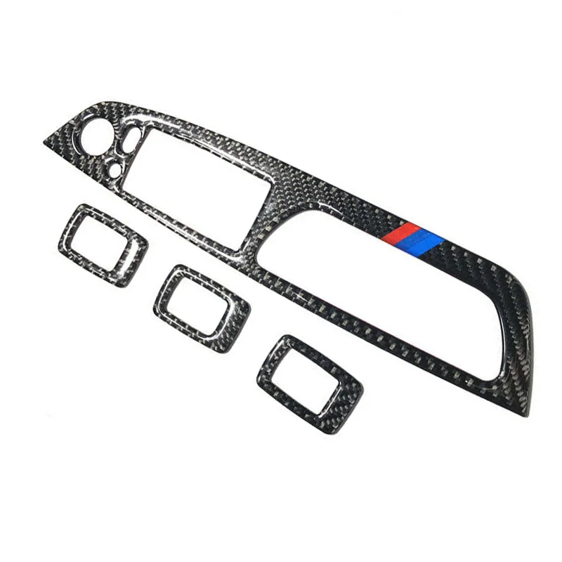 

auto accessories Car Carbon Fiber Door Window Lifting Panel Button Cover For BMW X5 E70 X6 E71