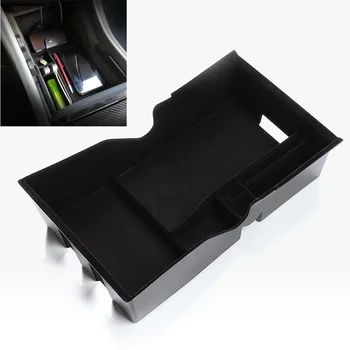 

Central Car Storage Box For Tesla Model 3 Interior Tidying Black Durable
