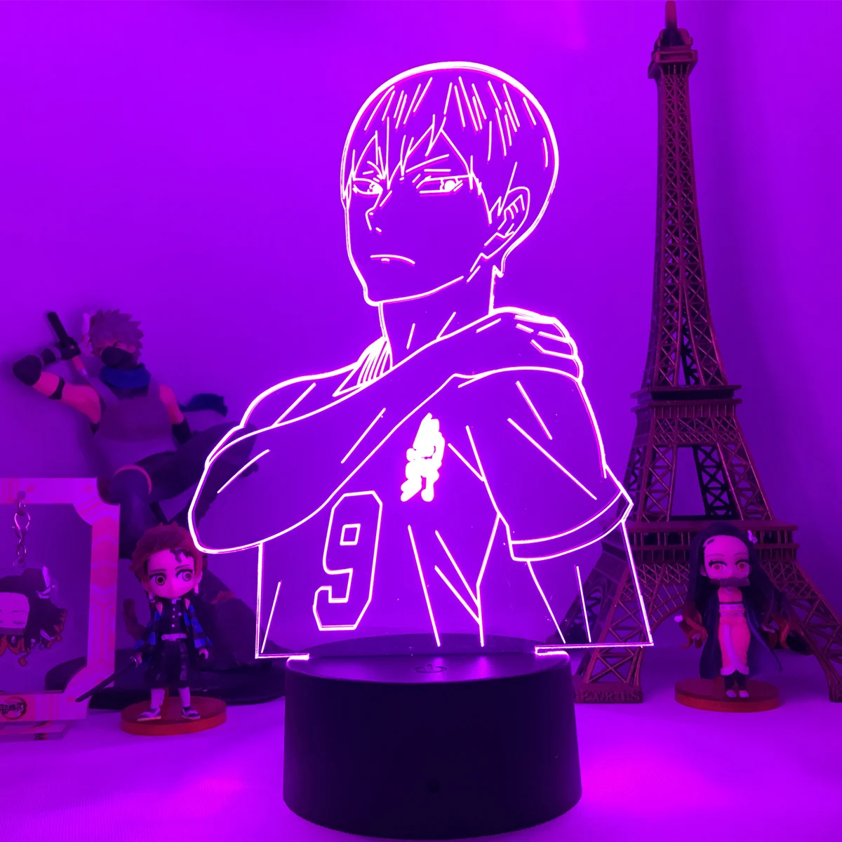 Акриловая 3d лампа Haikyuu светодиодный светильник в стиле аниме для спальни Декор