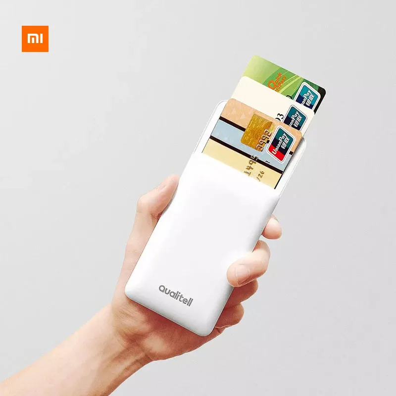 Xiaomi Mijia Qualitell бизнес-держатель для карт, дизайн слайдов, для хранения визиток, электронных визиток, тонкий Простой Чехол для карт