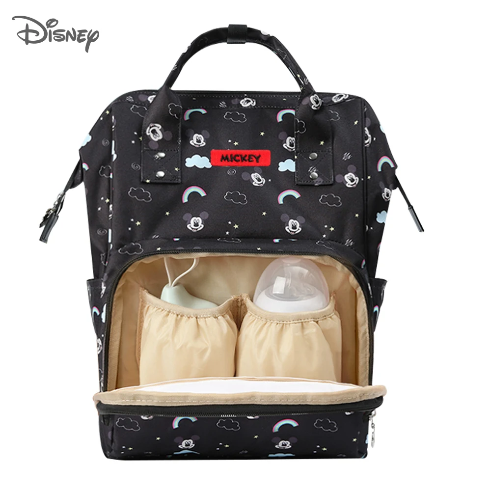 Рюкзак для подгузников disney, сумка для подгузников с изоляцией от USB, сумка для подгузников с Минни и Микки, большая емкость, сумка для путешествий, Оксфорд, для кормления ребенка, сумка для мам