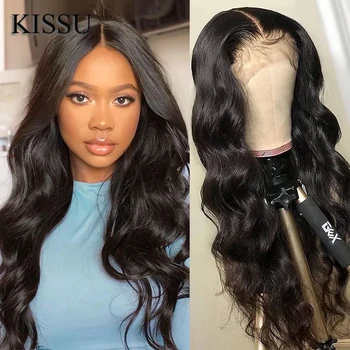 

KISSU Peruvian Hair Wigs 4x4 Lace Closure Wig Body Wave Wig Human Hair Peruvian Wig Body Wave Wigs Short Wigs Free Shipping