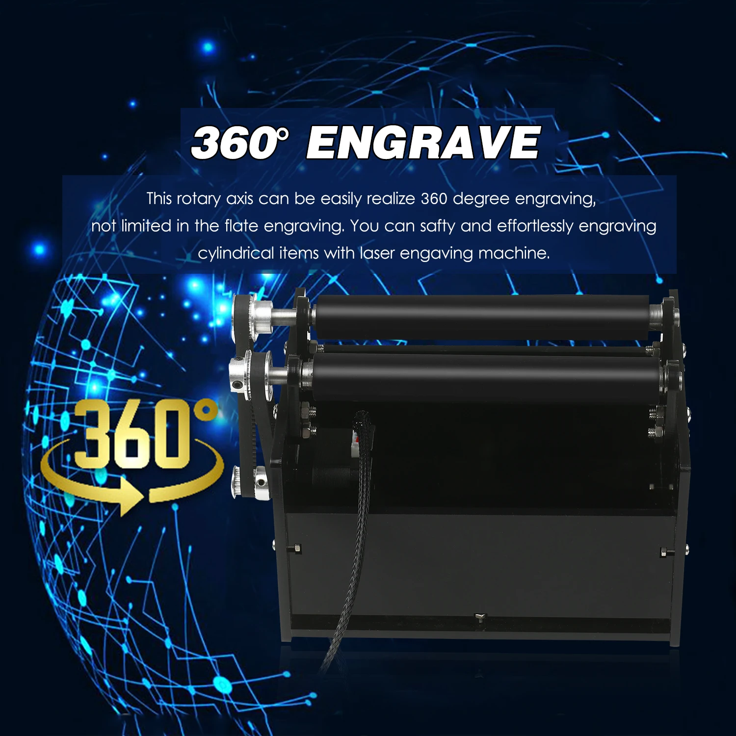 Вращающаяся ось для лазерного гравировального станка лазерный гравер