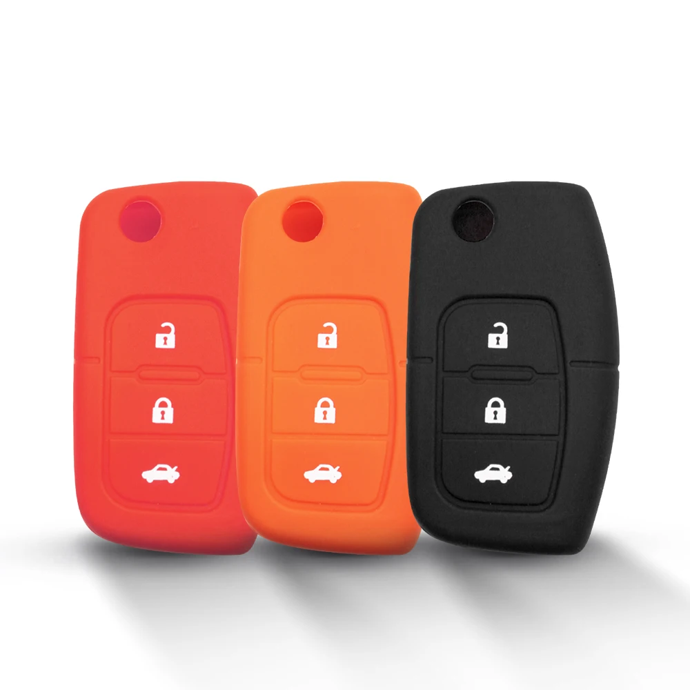 For Ford Fiesta Focus Focus C-Max Galaxy Kuga Mondeo MK4 S-Max Fob Smart Remote Key Case Cover Silicone Car Key Cover