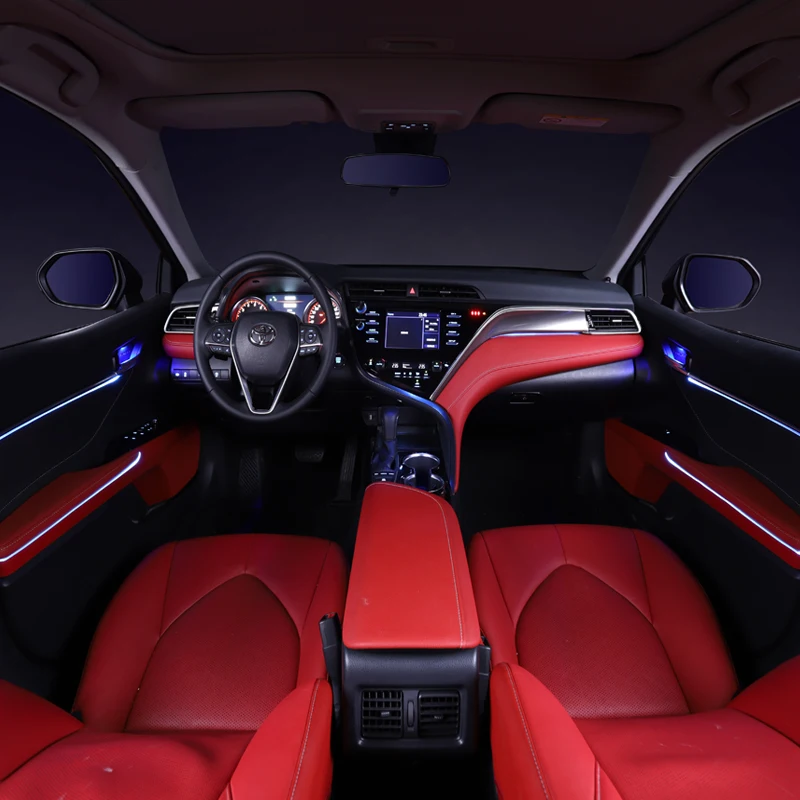 Lsrtw2017 для Toyota Camry авто Интерьер атмосферу светильник декоративный интерьер, Молдинги аксессуары 70 xv70