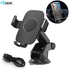 DCAE 10W Car Mount Wireless Charger for Samsung S10 S9 Note 10 9 8 QI Fast Charging Car Phone Holder for iPhone 11 Pro XS XR X 8