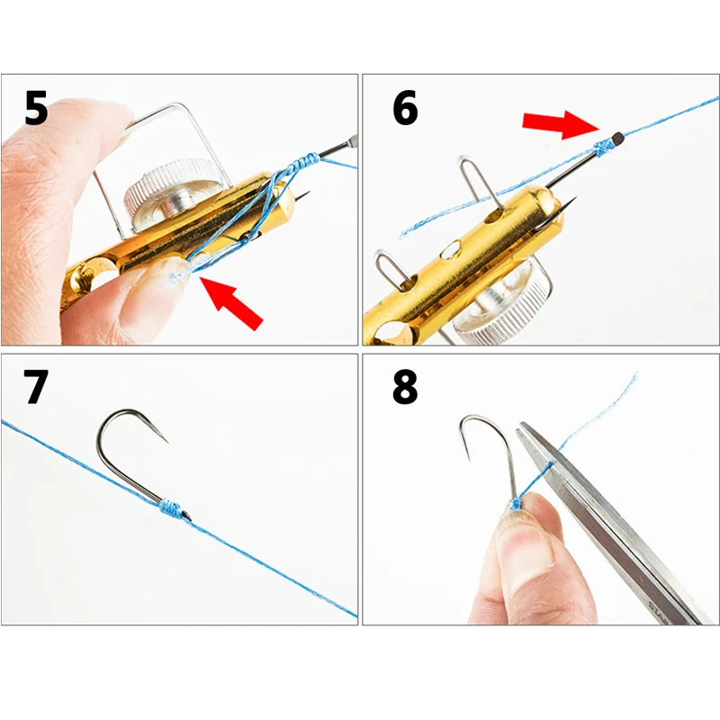 Knot Landingfishing Hook Tier & Knotter Tool - Aluminum Alloy