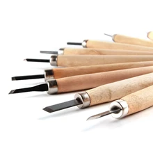 10 шт./компл. прочная резьба по дереву долотом Ножи для основных дерева лазерная резка DIY инструменты и подробный ручной инструмент для дерева