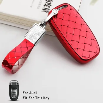 

Car Key Protection Cover For Audi R8 TT SQ5 RS5 For Audi 754C/754G C6 C5 Protect Shell Car Styling key Case Wallet key House
