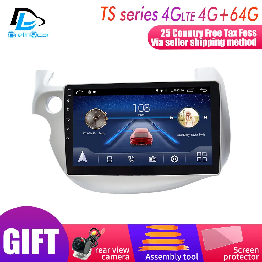 Top 4G Lte Android 9.0 Car multimedia navigation GPS DVD player For Honda Fit JAZZ 2008-2013 years IPS screen Radio stereo 0 Top 4G Lte Android 9.0 Car multimedia navigation GPS DVD player For Honda Fit JAZZ 2008-2013 years IPS screen Radio stereo 0