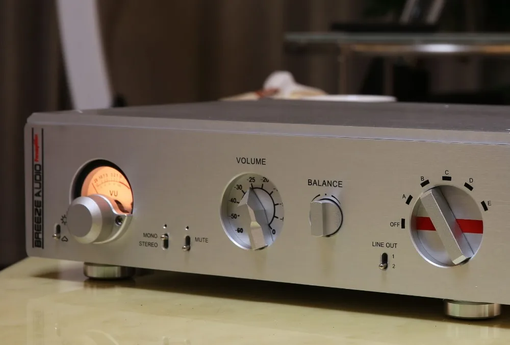 Новое шасси предусилителя/алюминиевый корпус Preamp Shell/VU metre amp enclosure(320*83*246 мм