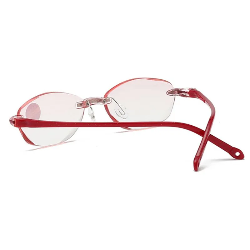 Ультралегкие очки для чтения без оправы, прозрачные линзы, унисекс, защита от Blu-Ray излучения, компьютерная Пресбиопия, считыватели 1,0 1,5 2,0 2,5 3,0 3,5