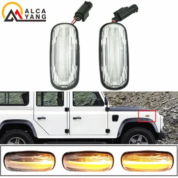 

LED Side Marker Light for Land Rover Defender Td5/Freelander/Discovery2 Perfectly Fit for Car Dynamic Turn Signal