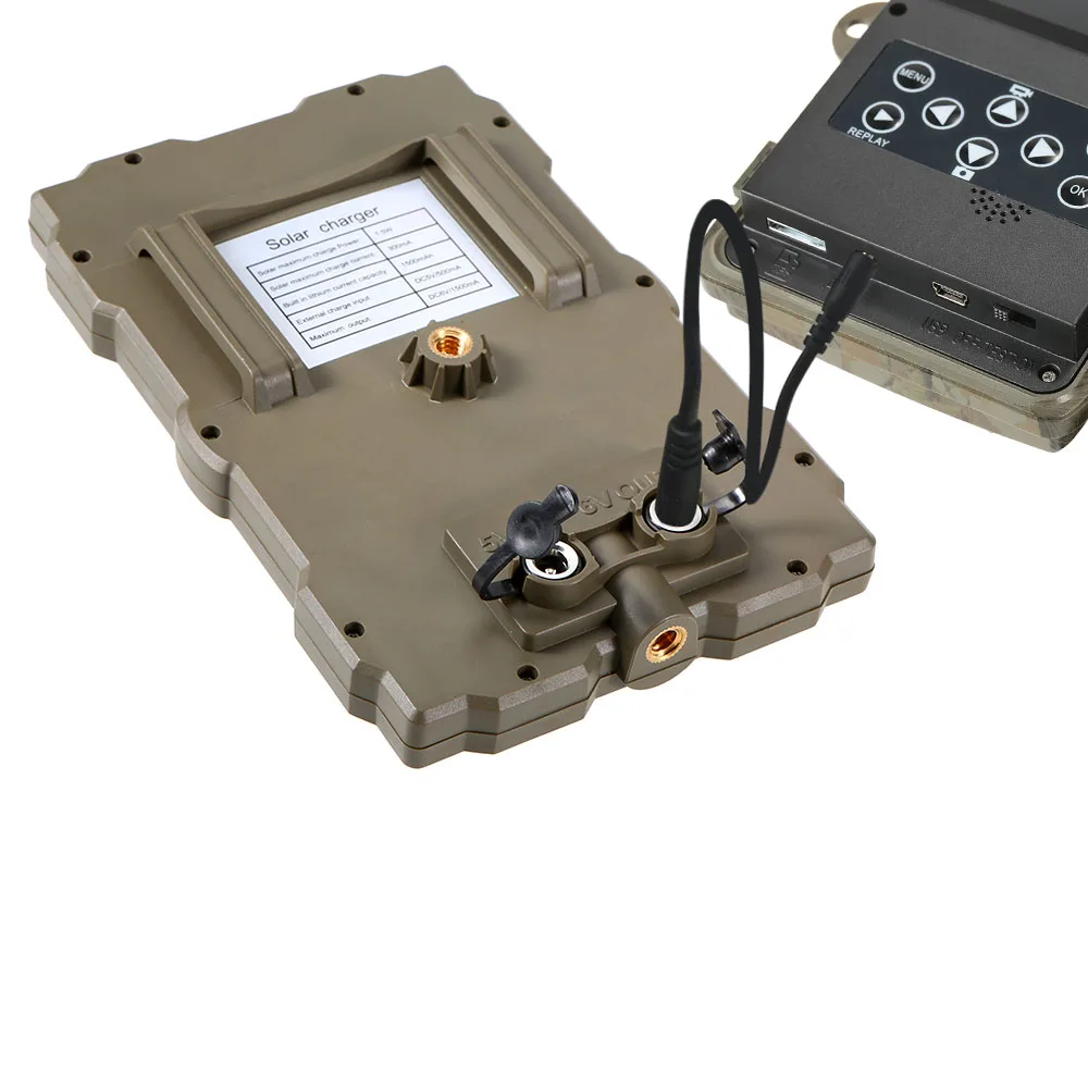 Hunting Cameras Solar Panel Charger Battery Solar Power Panel Hunting Game Camera for Trail Camera H801 H885 H9 H3 H501 Mini