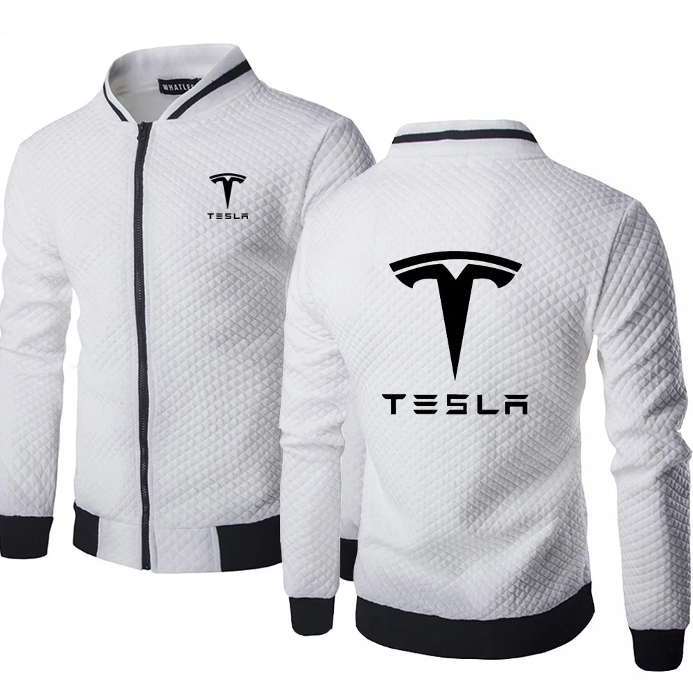 Tesla Men Zipper Sweatshirt | Long Sleeve Sportswear 1