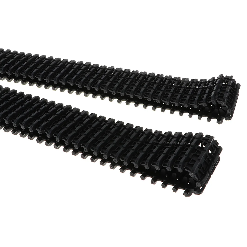 2PCS 78CM Plastic Robot Tank Chassis Rugged Track RC Car Diecast Accessory