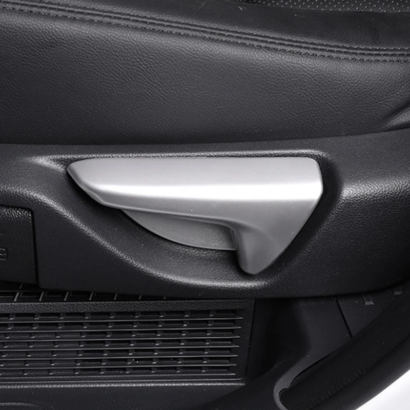 SBTMY Carbon Fiber Rear Seat Adjust Panel Cover Trim Seat Changable Handle Decoration Cover Fram For Toyota Highlander 2021 2022