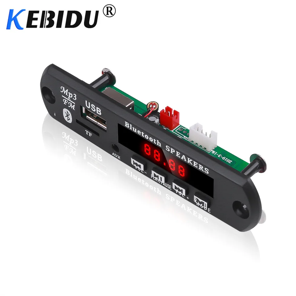 Kedidu 5 в 12 В MP3 декодер плата WMA WAV FLAC APE Bluetooth MP3-плеер цветной экран USB TF модуль fm-радио с записью звонков