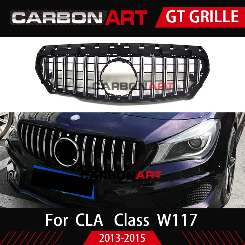 Решетка CLA W117 GT style для MB передняя решетка Class C117 CLA200 220 CLA260 300 2013 2015 решетка|Гоночные