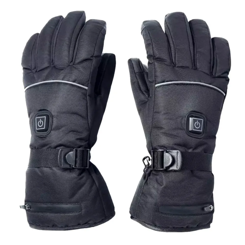 Winter electric heated gloves usb insulated thermostat gloves warm heating ski gloves three speed adjustable temperature 30O9 (16)