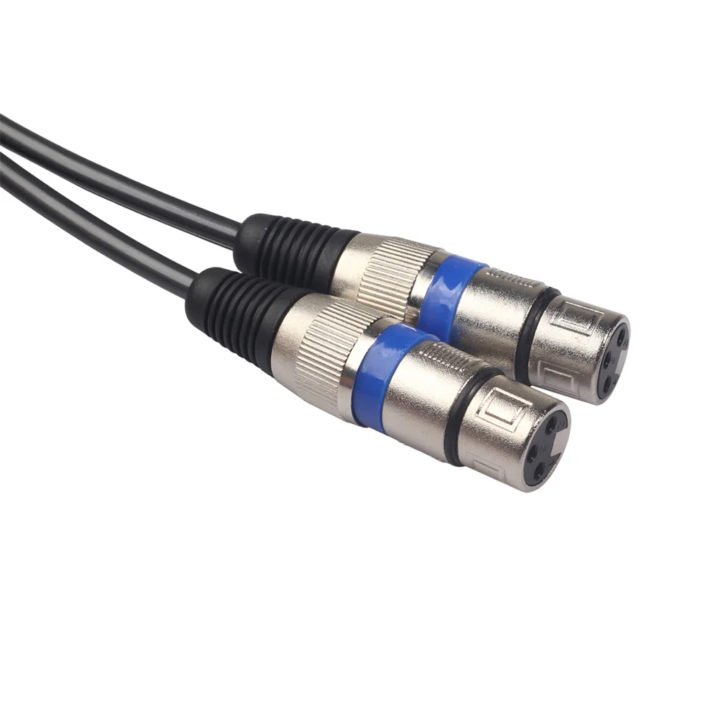 Zerama Audio-Kabel 2 XLR auf 2 Cinch-Adapter 2 Cinch Resonanzkörper-Verstärker-Sound-Box XLR RCA HiFi Microphnoe Lautsprecherkabel 