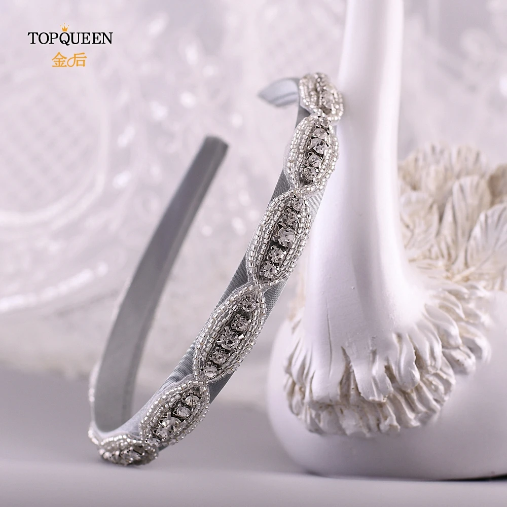 TOPQUEEN S102 FG роскошные прозрачные стразы аксессуары для волос свадебная тиара