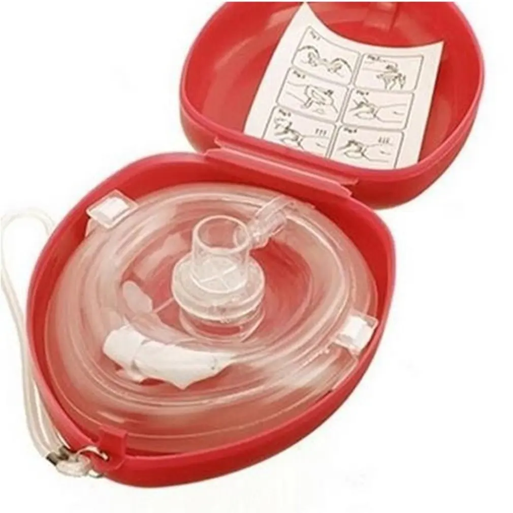 

CPR Mask Respirator Mask Hard Case Shield First Aid Emergency Respirator Resuscitation Face Respirator Mask