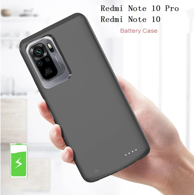 Power Case For Xiaomi Redmi Note 10 Pro External Battery Charger Case  Portable Power bank Charging