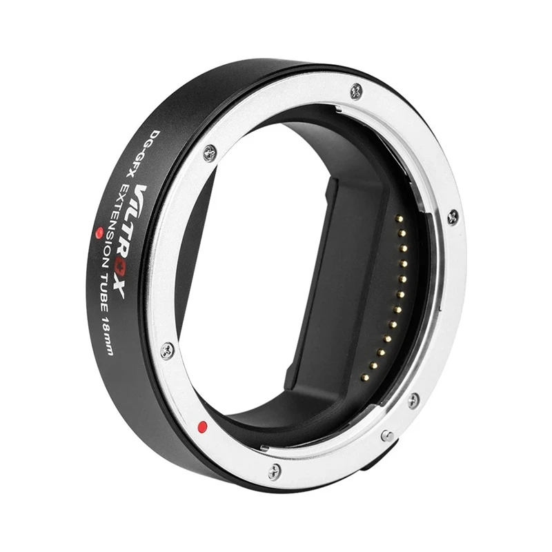 

Viltrox DG GFX 18mm Automatic Electronic Macro Extension Tube Adapter Ring for Fuji Fujifilm G-Mount Cameras Adapter Ring Lens