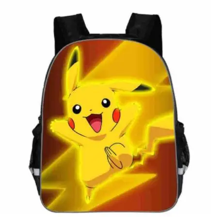 Picture color Подростковая сумка для девочек и мальчиков Mochila Feminina, милый рюкзак Пикачу с рисунком из мультфильма Покемон для косплея, рюкзаки с принтом, школьные сумки - Цвет: Picture color