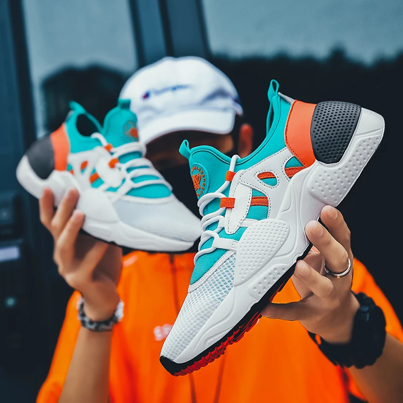 

men lightweight running shoes comfortable sport training male lace up sneakers breathable man casual shoes tennis shoes