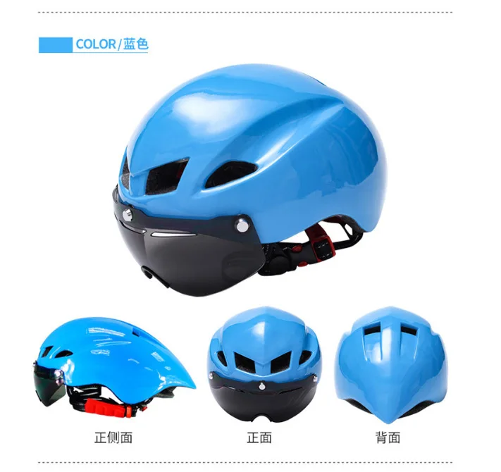 New goggles pneumatic helmet road bike riding helmet men and women helmet riding equipment