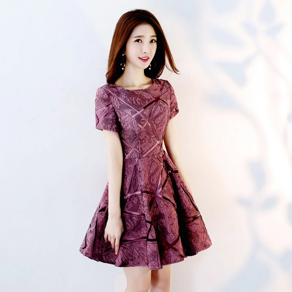 

2021 New Plus Size Embroidery Vintage Summer Fashion High Waist Slim Short Sleeve A-Line Vestido Maxi Elegant Women Dresses
