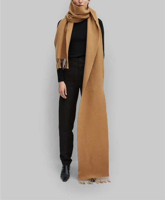 Sciarpa in lana Bova avorio nero cammello grigio quattro colori 300cm  lunghezza extra lunga bordi con frange dettaglio sciarpe moda donna -  AliExpress