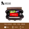 LAOSHIZI brand Men Genuine Leather Waist Pack Bag Mini Phone Pockets Case Coin Purse Male Money Bags Shoulder Messenger Bag ► Photo 2/6