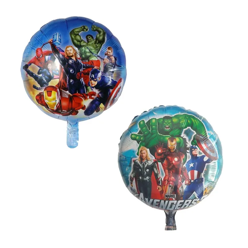 10 шт 18inch Халк Super hero воздушный шарик из фольги в форме Мстители Человек паук Hero