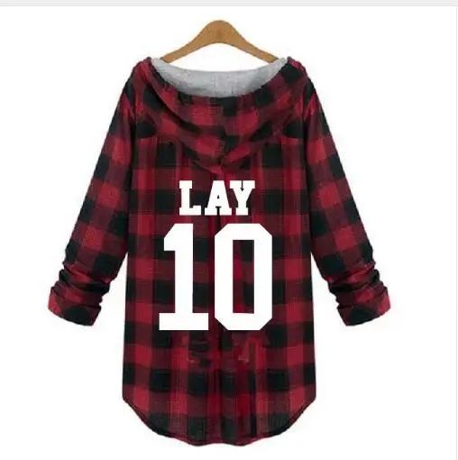 New Kpop exo SEHUN biology hoodie large yards lovers k-pop sweatshirt hood EXO with clothes Kpop streetwear clothes - Цвет: 18