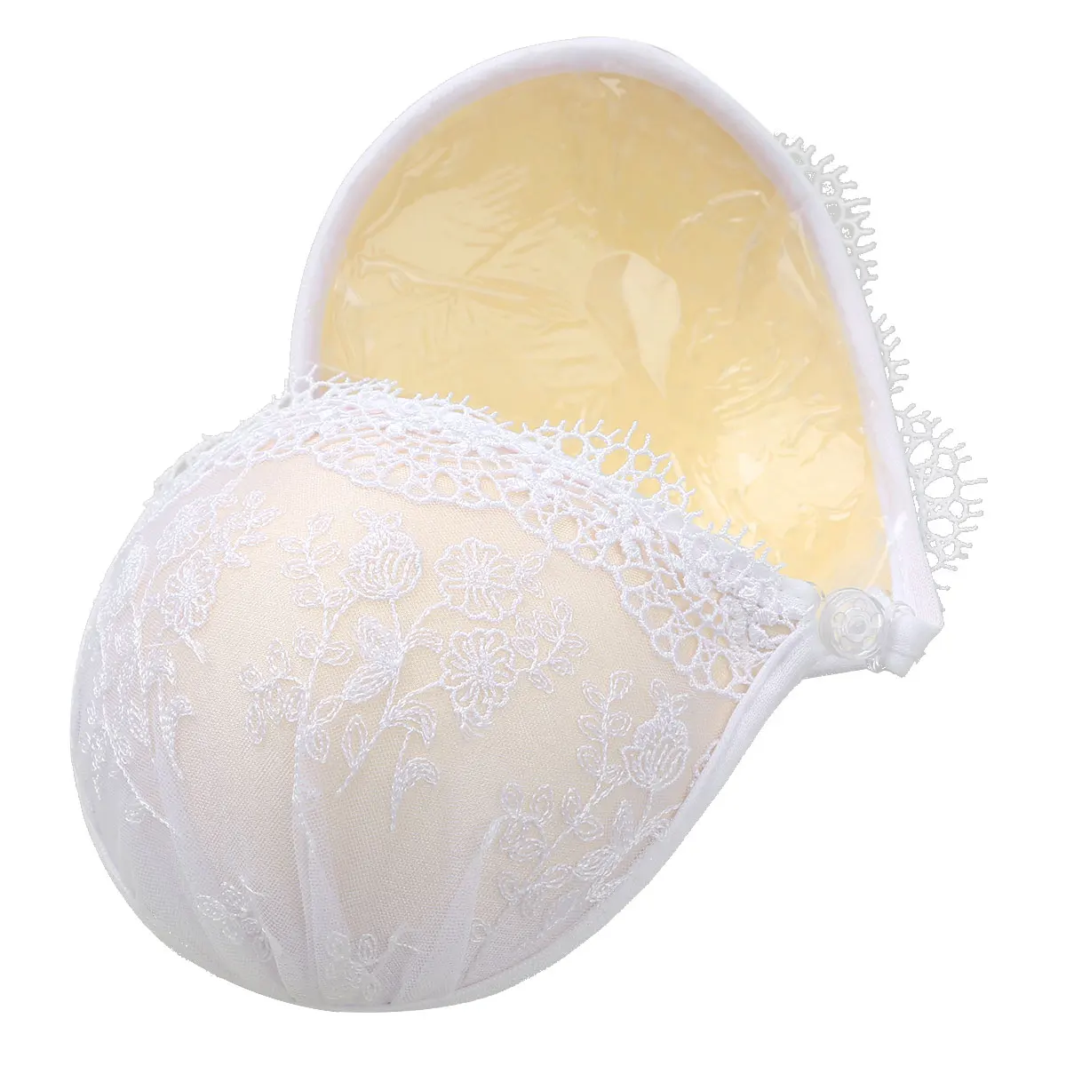 Белый кружевной бюстгальтер с вышивкой супер пуш-ап силиконовый бюстгальтер без спинки без бретелек Невидимые бюстгальтеры для женщин Свадебное бикини