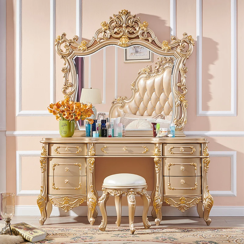 dresser Современный роскошный белый шкаф из цельного дерева с большим зеркалом с 2 3 4 6 дверями - Цвет: dresser