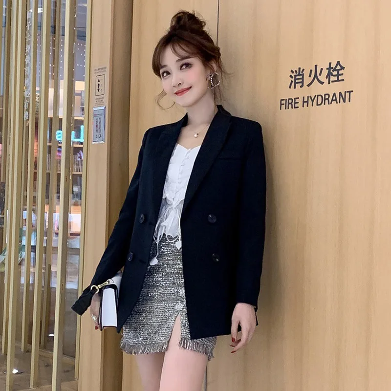 2020 женский элегантный модный пиджак приталенный повседневный деловой Блейзер