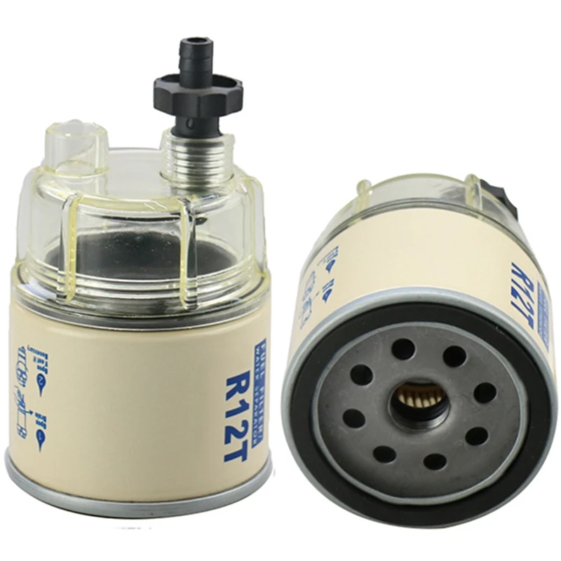 2 шт. R12T топлива/воды сепаратор фильтр двигатель для 40R 120AT S3240 NPT ZG1/4-19 Автозапчасти полный комбо