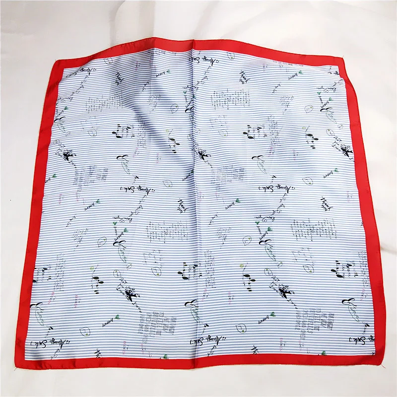 Bandana Silk Scarf Women Foulard Headband Luxury Brand Winter Scarves Fashion Zebra Handkerchief Square Neckerchief 70*70cm New mens head wrap bandana