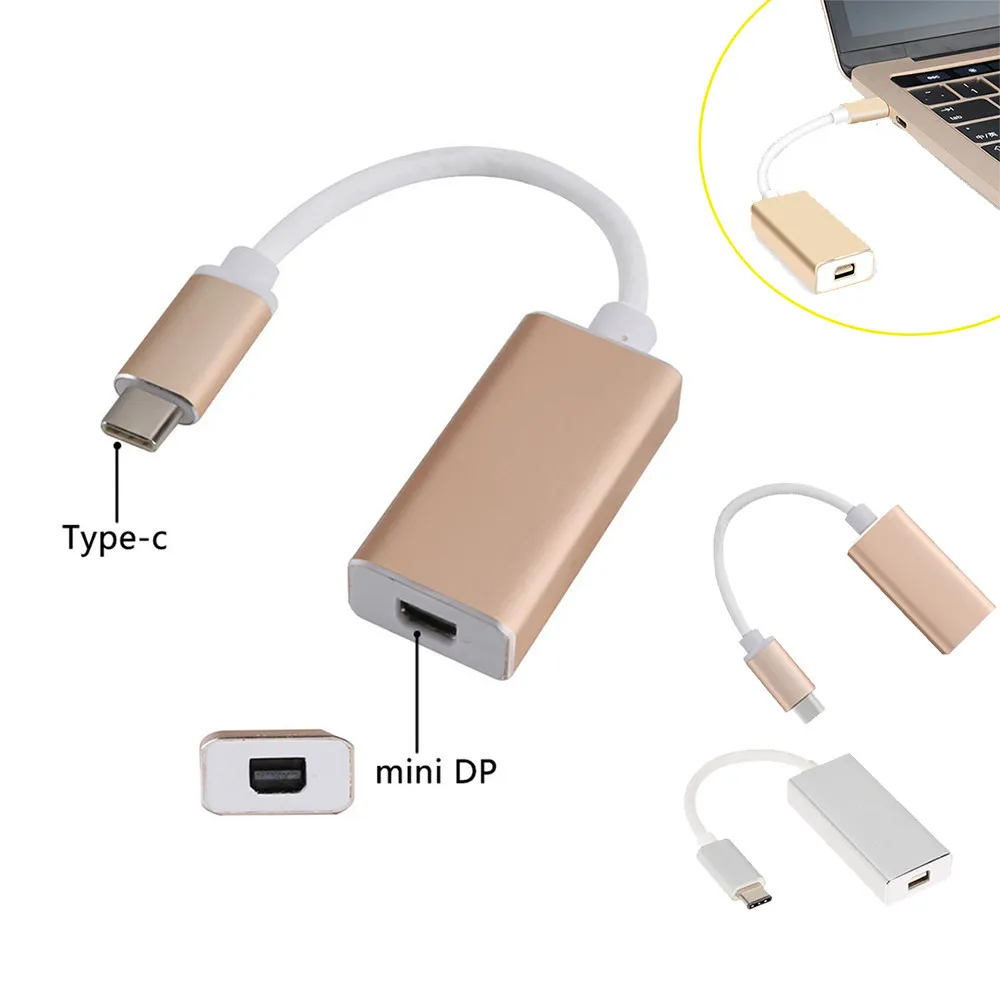 USB 3 1 type C к мини DisplayPort 2 DP 4K 60 адаптер hz мужчин и женщин HDTV F826 | Компьютеры офис