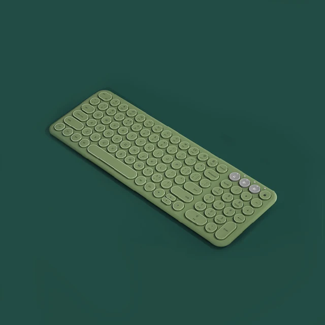 B.O.W  Recharging Bluetooth Wireless Keyboard, Stable 2.4Ghz &BT Dual Mode Quiet Typing 96 Key 3 Devices Connected Keyboard only