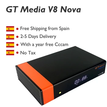 

GTMedia V8 Nova Built in Wifi Europe Cccam Satellite TV Receiver with Europe 6 Clines for Support H.265 DVB-S2 Sat Decoder TVbox