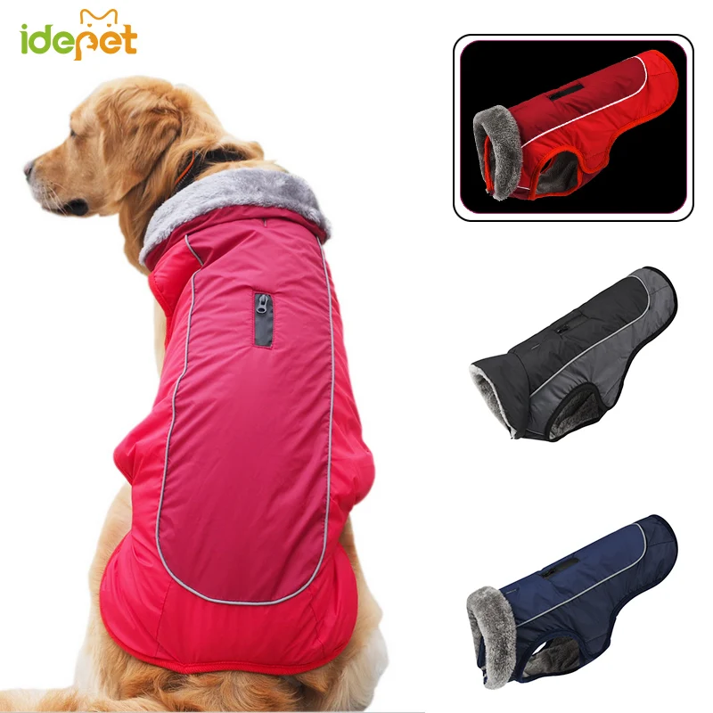 Cotton Big Dog Coat Pet Winter Clothes For Dog Jacket Reflective