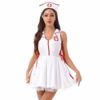 Women Nurse Cosplay Uniform For Sexy Carnival Party Dress Up Plus Size Nurse Costumes 1