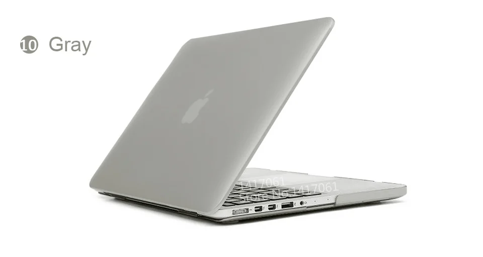 Для Apple macbook Air Pro retina 11 12 13 15 для Mac book 13,3 дюймов с сенсорной панелью+ прозрачная накладка на клавиатуру - Цвет: Matte Gray