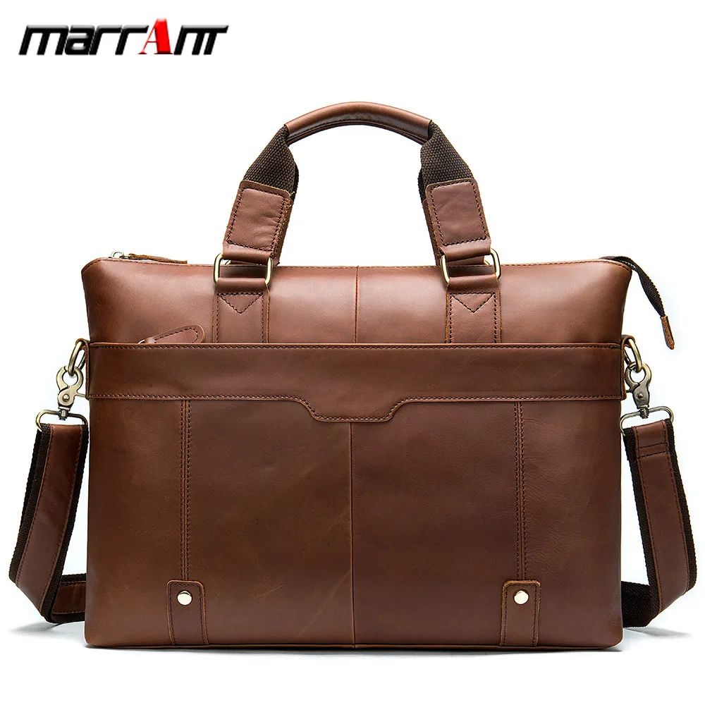 

Briefcase Business Leisure Men Single Shoulder Oblique Baotou Layer Cowhide Hand Bag Male